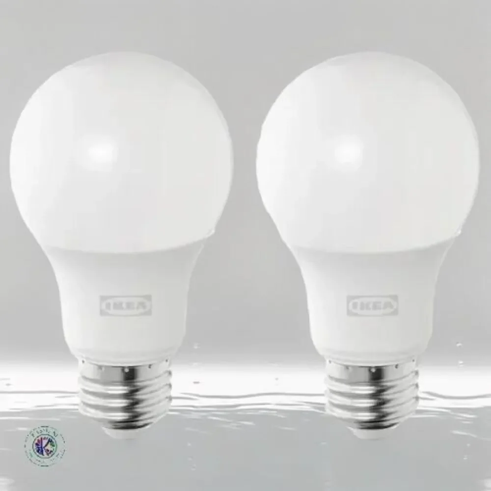 IKEA SOLHETTA LED Bulb E26 450 Lumen‎ 40 W 2700 K Globe Opal Warm-White 2 PACK